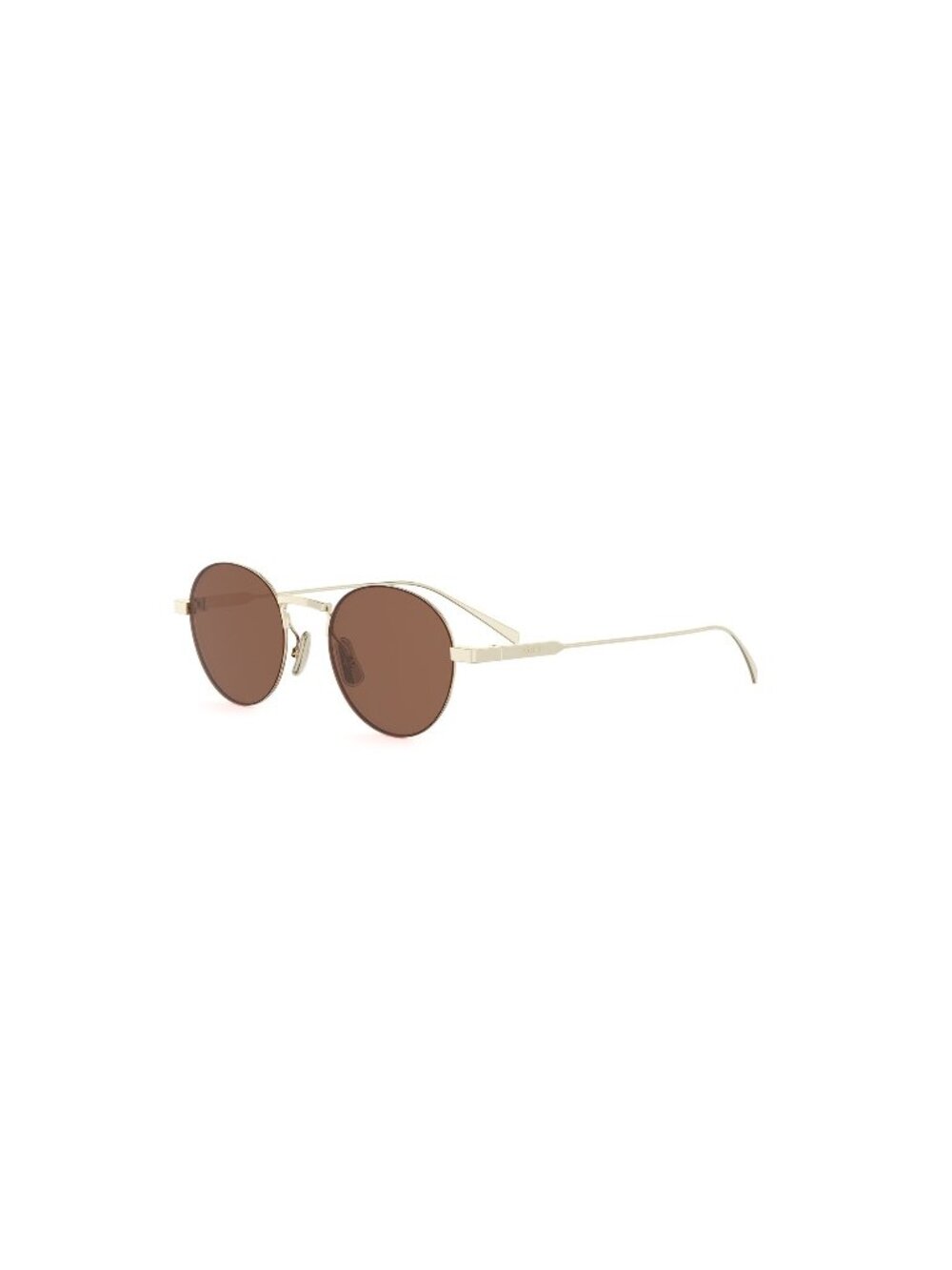 New CELINE Women's Sunglasses Metal Frame CL40346U 32E 49 Gold Round